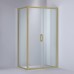 Semi Frameless Shower Screen Corner shape with Sliding Door 2000H adjustable (Light Gold, Brushed Nickel, Gun Metal)
