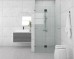 Frameless Shower Screen Wall to Wall Hinge Panel and Door 2050H