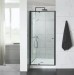 Semi Frameless Shower Screen wall to Wall With Pivot Door 2000H Adjustable
