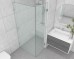 Frameless Shower Screen Corner Door hinged of wall & Return 2050H