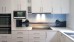 Toughened glass splashback with custom digital print