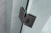 Frameless Shower Screen Diamond Shape with Hinged Door 2000H Pre-Drilled