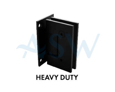 Wall to Glass Heavy Duty Hinge with Square edges