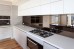 Custom made mirror toughened glass splashback
