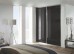 Fully Framed Sliding Wardrobe Doors Black Glass Finish