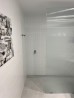 Frameless Shower Screen Fluted Glass Fixed Free Standing Panel 2000H pre-drilled holes