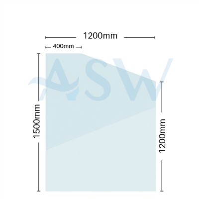 Frameless Retaining Wall Pool Fence Panel 12mm Clear Toughened Glass