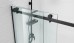 Frameless Shower Screen Wall to Wall Fixed & Sliding Door on Bathtub 1600H