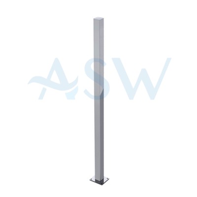 HEAVY DUTY Square 50.8mm POST with Base Plate 1300mm