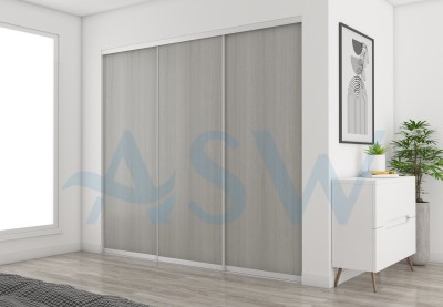 Slim Line Framed Sliding Wardrobe Doors Polytech coloured MDF