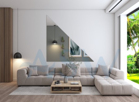 Custom Right Triangle Mirror Cut to Size