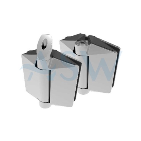 125 POLARIS Premium Glass to Glass Hinge set Soft Close