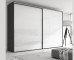 Frameless Sliding Wardrobe Doors Super White Glass