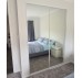 Slim Line Framed Sliding Wardrobe Doors Mirror Finish