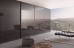 Slim Line Framed Sliding Wardrobe Doors Grey Mirror