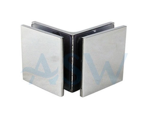 Glass to Glass 90 Degree Bracket Mechanical Fixing