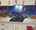 Toughened glass splashback with custom digital print