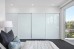 Fully Framed Sliding Wardrobe Doors Greenish white glass