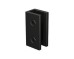 Frameless Shower Screen Fluted Radius Corner Fixed Free Standing Panel 2100H with brackets