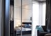 Frameless Sliding Wardrobe Doors Mirror with Horizontal Strips