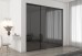 Frameless Sliding Wardrobe Doors Grey Mirror