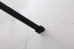 Fully Framed Shower Screen Panel Black Frame 15 Sections 6mm 2000H with Support Arm