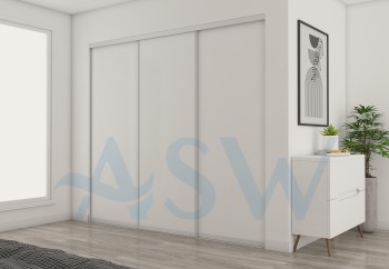 Slim Line Framed Sliding Wardrobe Doors Melamine