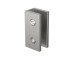 Frameless Shower Screen Fluted Radius Corner Fixed Free Standing Panel 2100H with brackets