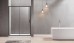 Semi Frameless Shower Screen Wall to Wall with Sliding Door 2000H Adjustable