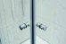 Semi Frameless Shower Screen Corner Entry with Double Sliding Doors 2000H Adjustable