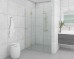 Frameless Shower Screen Wall to Wall Hinge Panel & Door & Infill 2050H