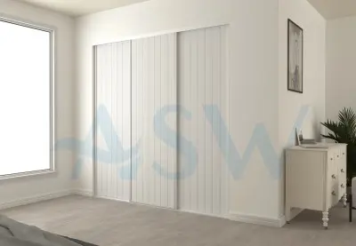 Fully Framed Sliding Wardrobe Unpainted Doors VJ Routed MDF