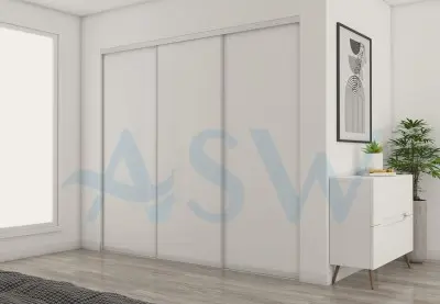 Slim Line Framed Sliding Wardrobe Doors Melamine