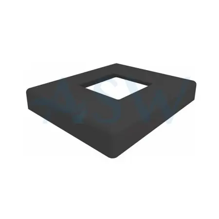 Square 50.8mm Post Domical Cover 126x106x16mm
