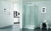 Semi Frameless Shower Screen Corner Entry with Double Sliding Doors 2000H Adjustable