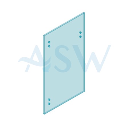 MASTER Gate  8mm Clear Toughened Glass 1200H