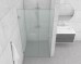 Frameless Shower Screen Wall to Wall Fixed Panel & Door hinged of wall 2050H