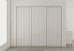 Slim Line Framed Sliding Wardrobe Unpainted Doors VJ