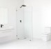 Frameless Shower Screen Fixed Free Standing Panel 2050H no holes glass