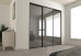 Fully Framed Sliding Wardrobe Doors Grey Mirror