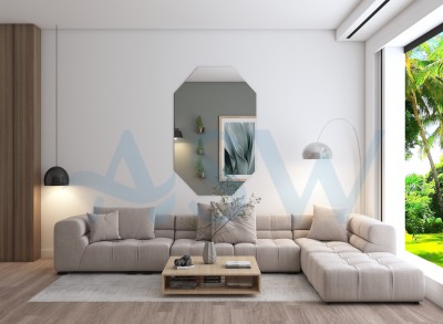 Custom Irregular Octagon Mirror Cut to Size