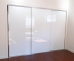 Frameless Sliding Wardrobe Doors Super White Glass