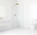 Frameless Shower Screen Fixed Free Standing Panel 2050H no holes glass