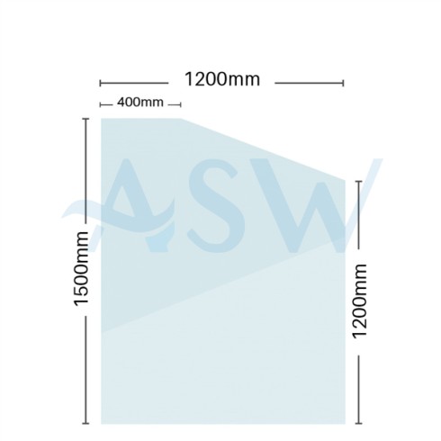 Frameless Retaining Wall Pool Fence Panel 12mm Clear Toughened Glass