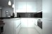 Custom made painted toughened glass splashback