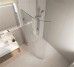 Frameless Shower Screen Fixed Free Standing body curved glass Panel 2100H pre-drilled