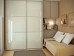 Fully Framed Sliding Wardrobe Doors Super White Glass with Horizontal Strips