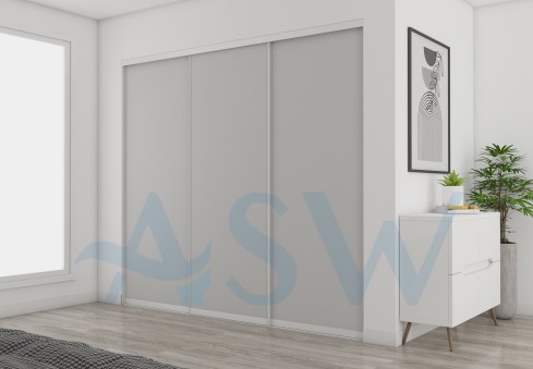 Slim Line Framed Sliding Wardrobe Doors Gyprock