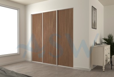 Fully Framed Sliding Wardrobe Doors Polytech Coloured MDF Finish