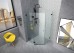 Frameless Shower Screen Diamond Shape with Hinged Door 2000H Pre-Drilled